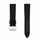 Black leather watch strap 20mm product photo