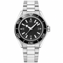 Dive style watch 42mm black dial on stainless steel bracelet product photo
